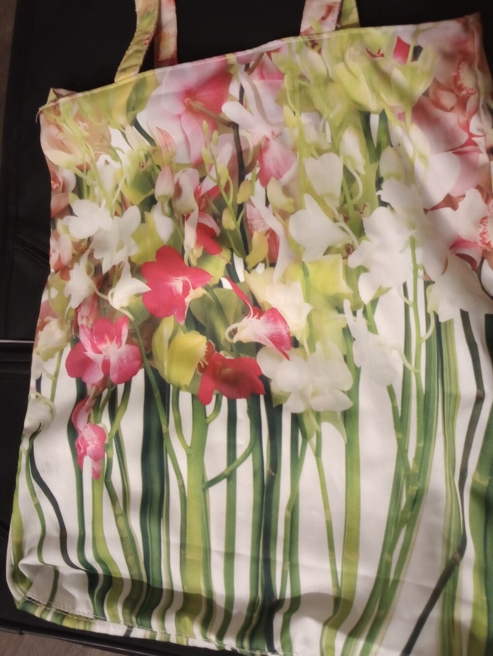Flowery Multicolor Strap Tote, New With Tag